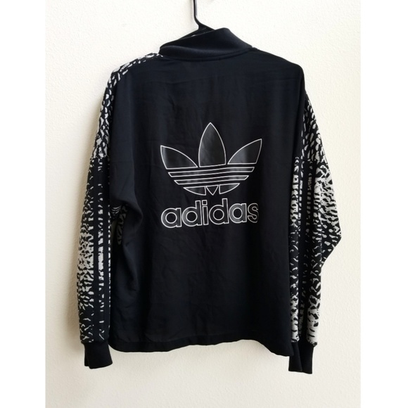 adidas Jackets & Blazers - Adidas print track jacket *ZIPPER REPLACED*